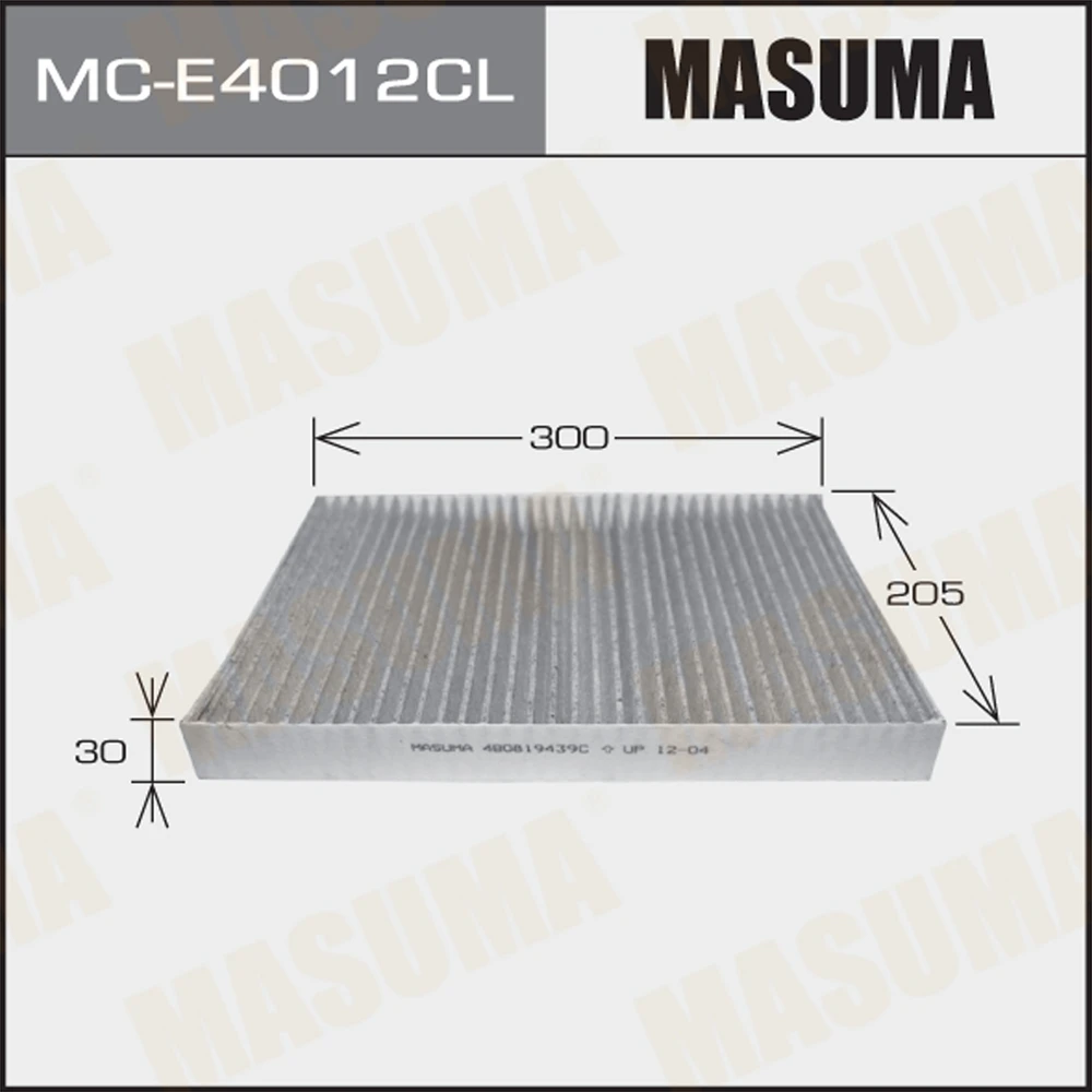 Фильтр салона угольный Masuma MC-E4012CL