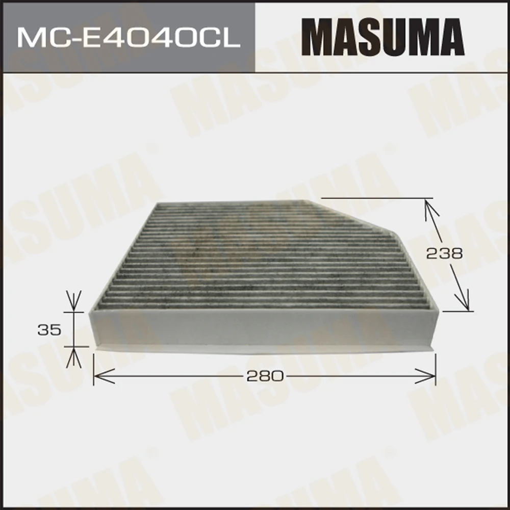 Фильтр салона угольный Masuma MC-E4040CL