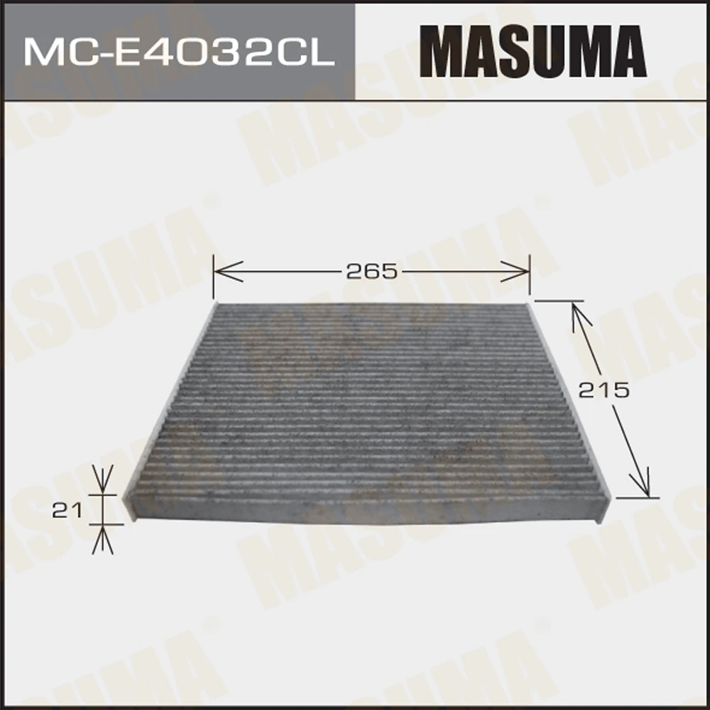 Фильтр салона угольный Masuma MC-E4032CL