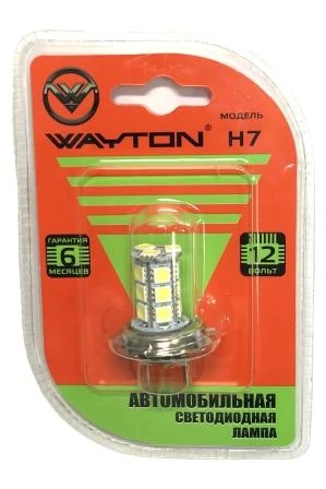 Лампа светодиодная Wayton H7 24V, 1109028, 1 шт