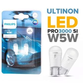Лампа светодиодная Philips ULTINON T10 24V 0|6W, 11961U30CWB2, 2 шт