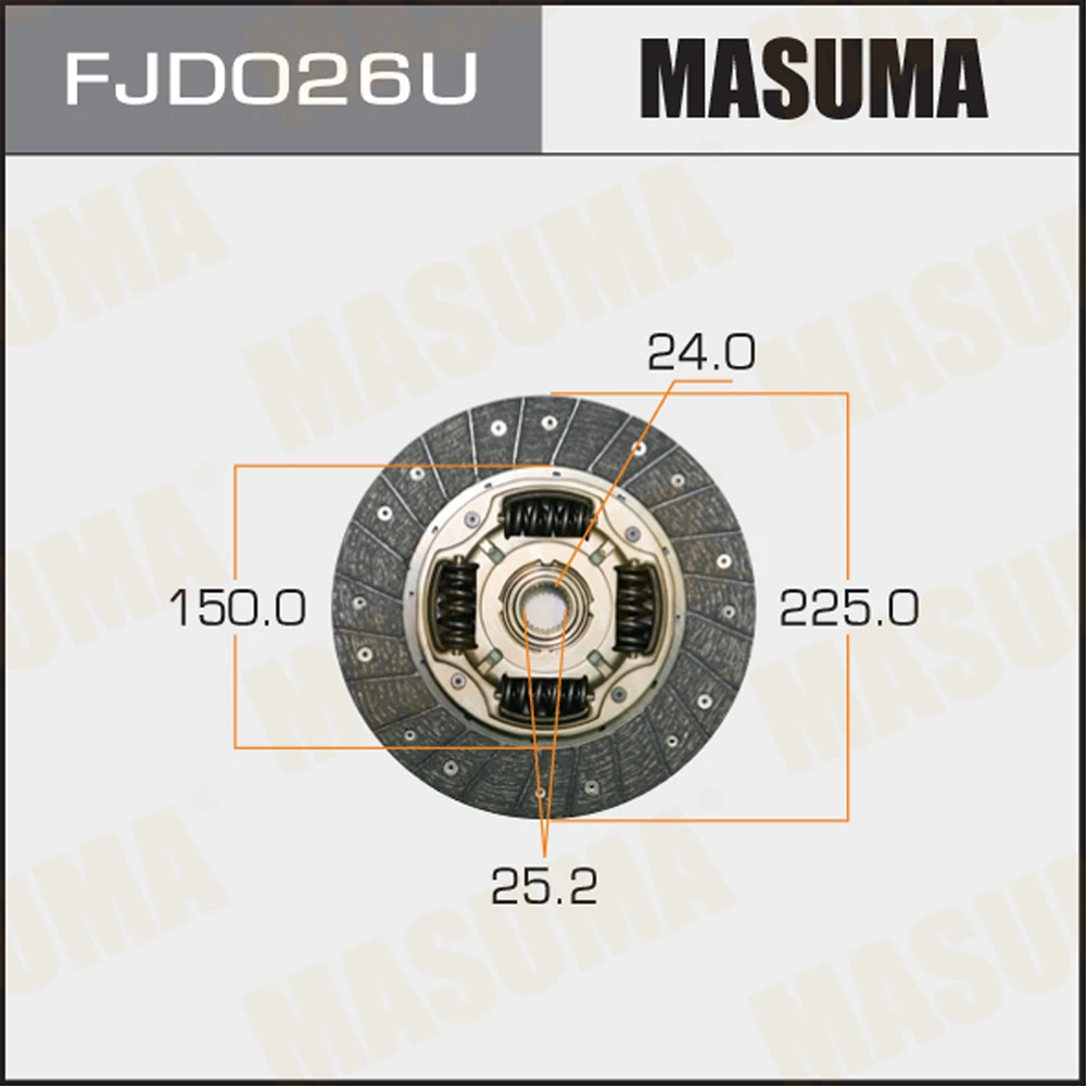 Диск сцепления Masuma FJD026U