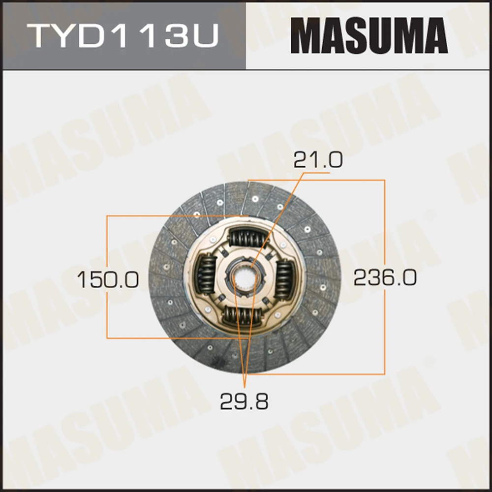 Диск сцепления Masuma TYD113U