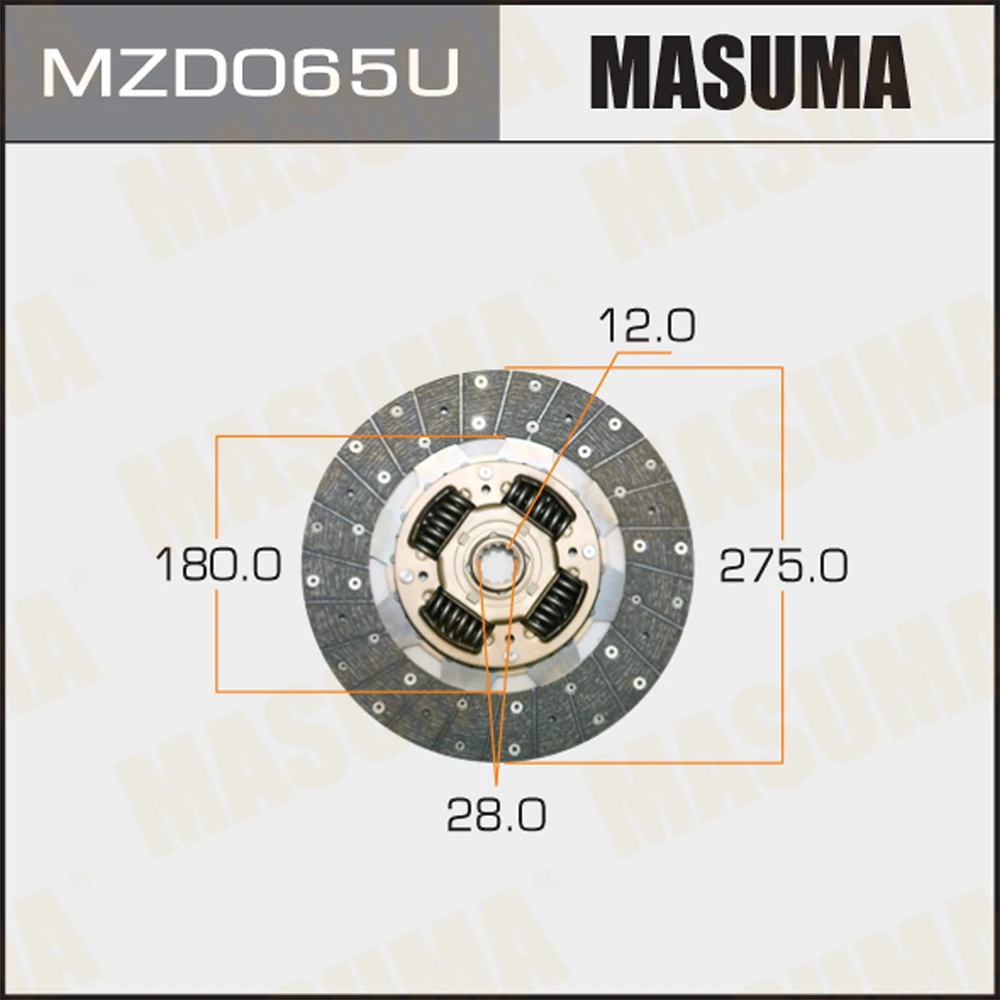 Диск сцепления Masuma MZD065U