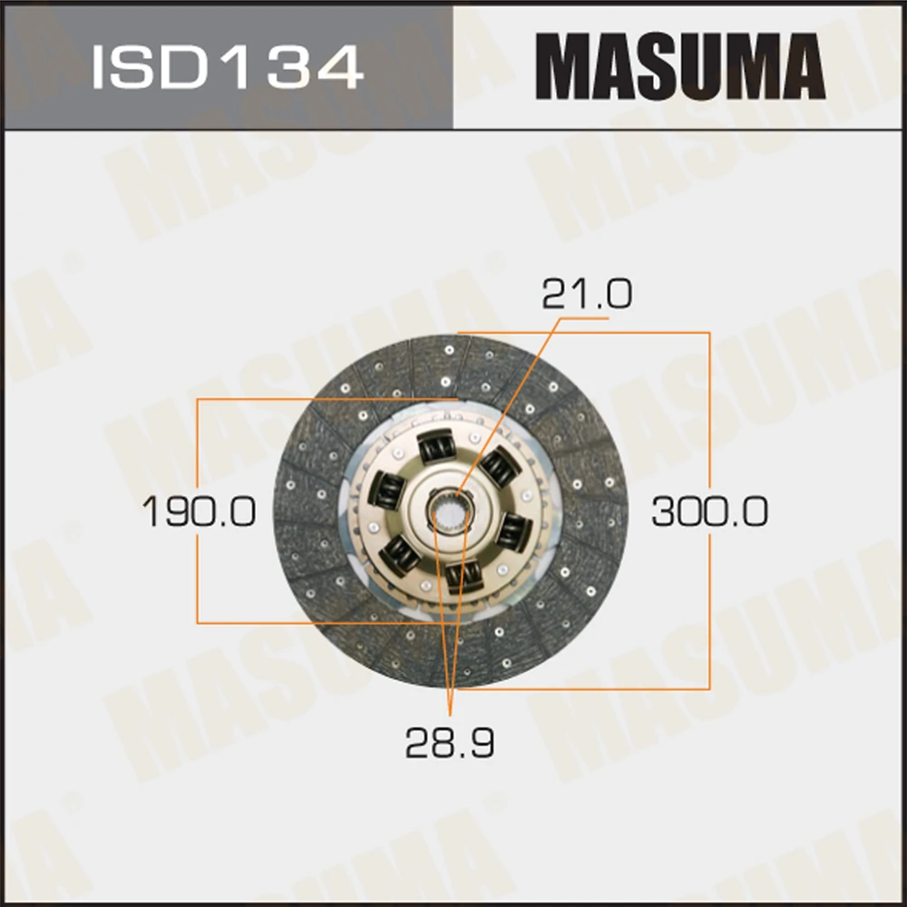 Диск сцепления Masuma ISD134