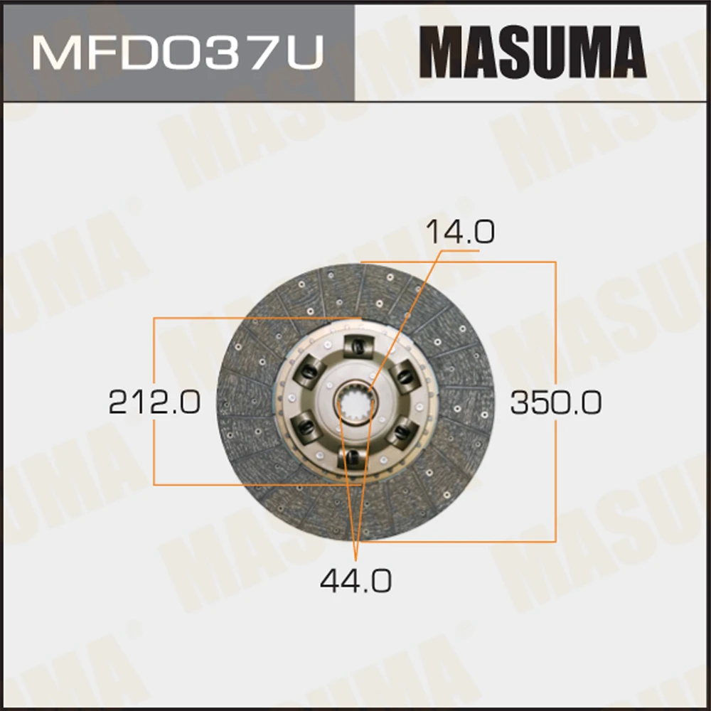 Диск сцепления Masuma MFD037U