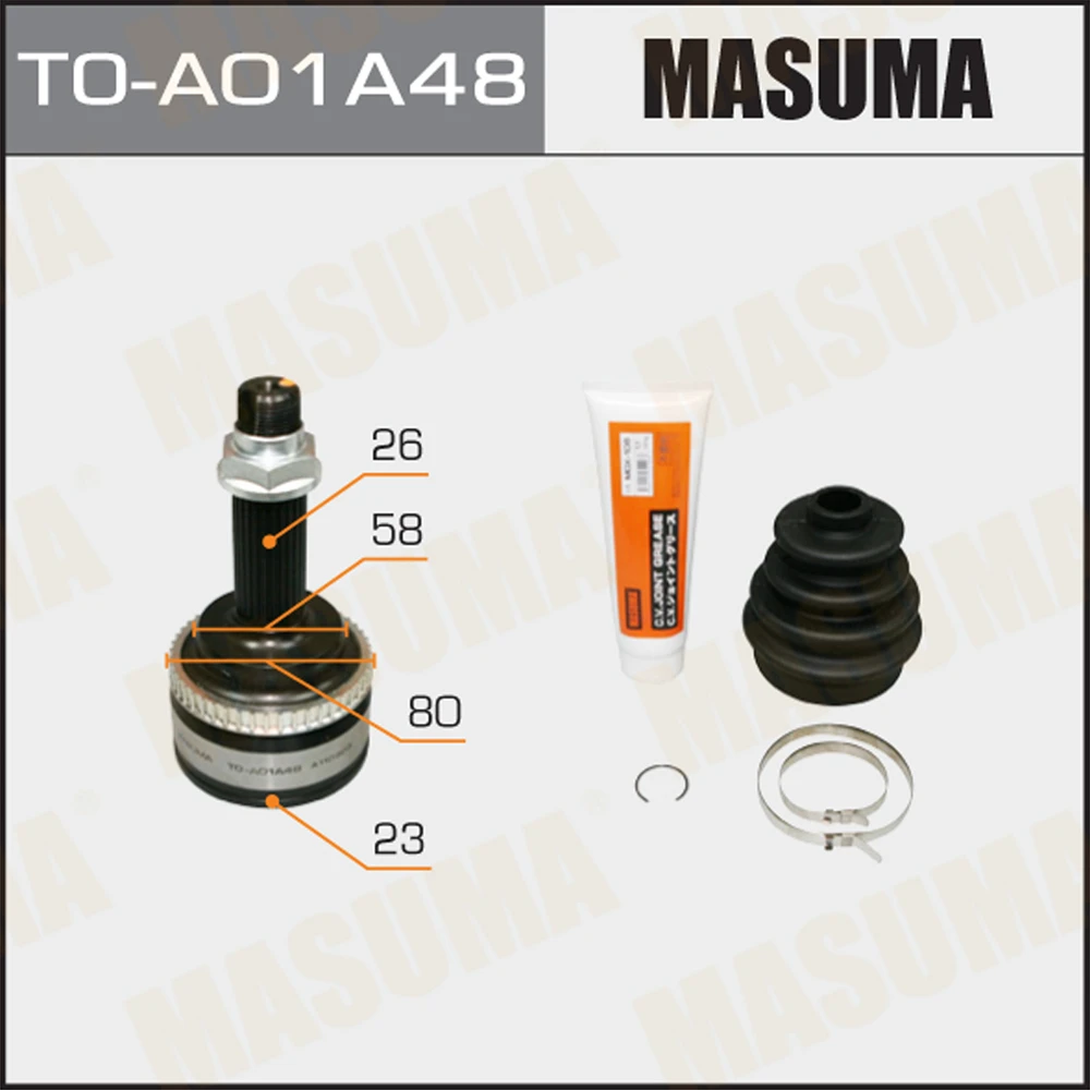 ШРУС наружный Masuma TO-A01A48 комплект