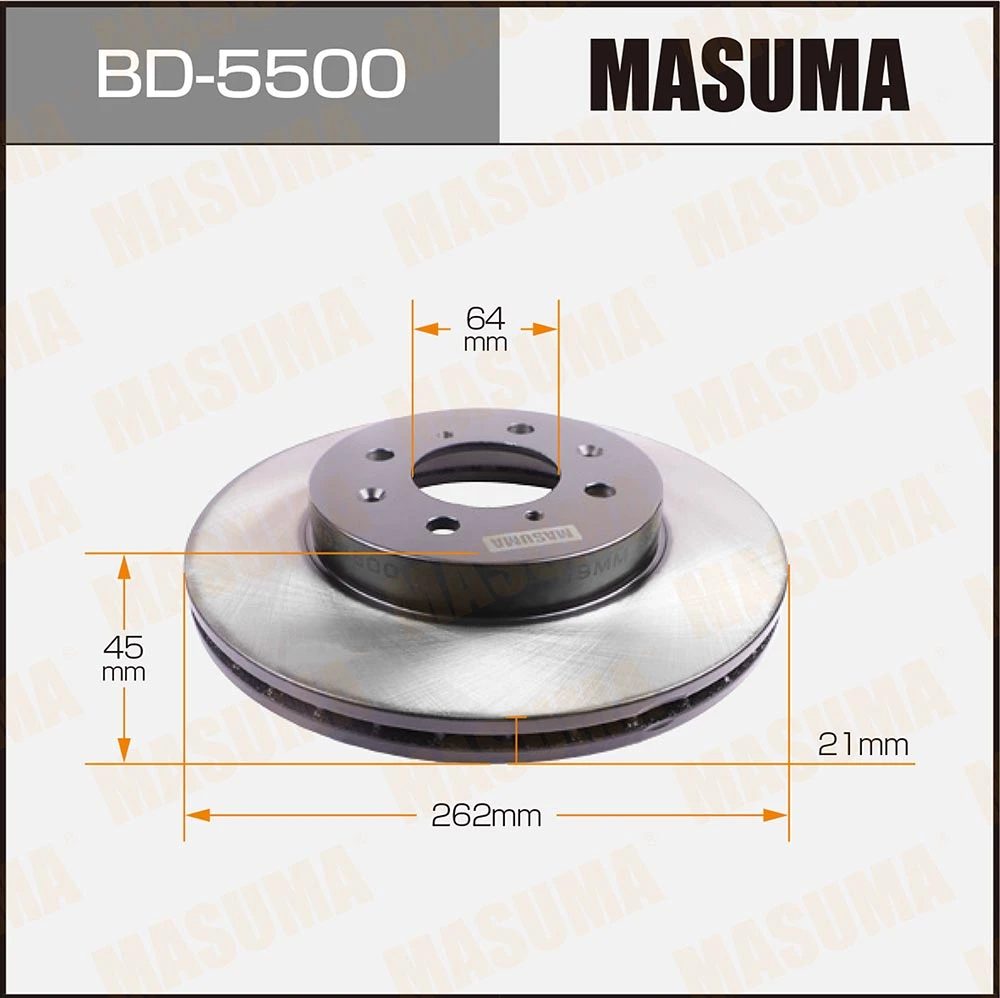 Диск тормозной Masuma BD-5500