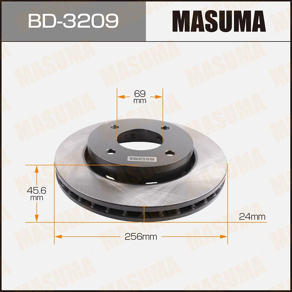 Диск тормозной Masuma BD-3209