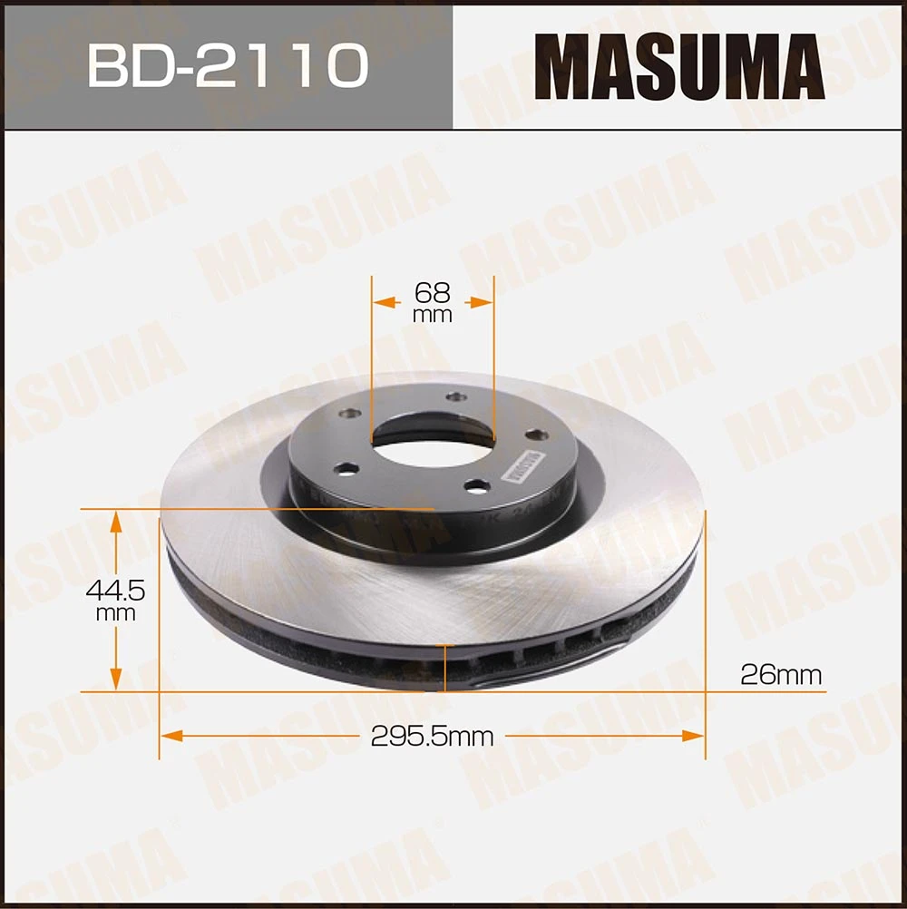 Диск тормозной Masuma BD-2110