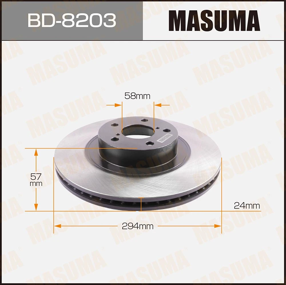 Диск тормозной Masuma BD-8203