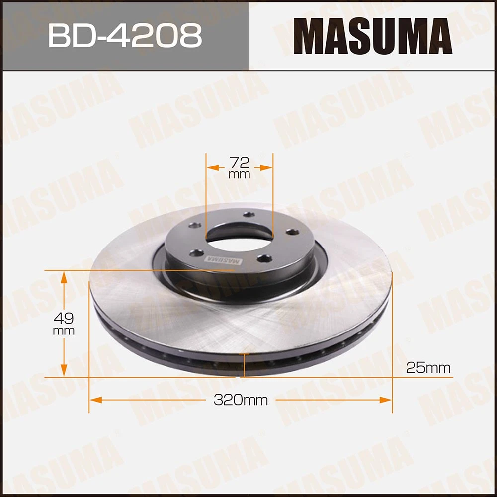 Диск тормозной Masuma BD-4208