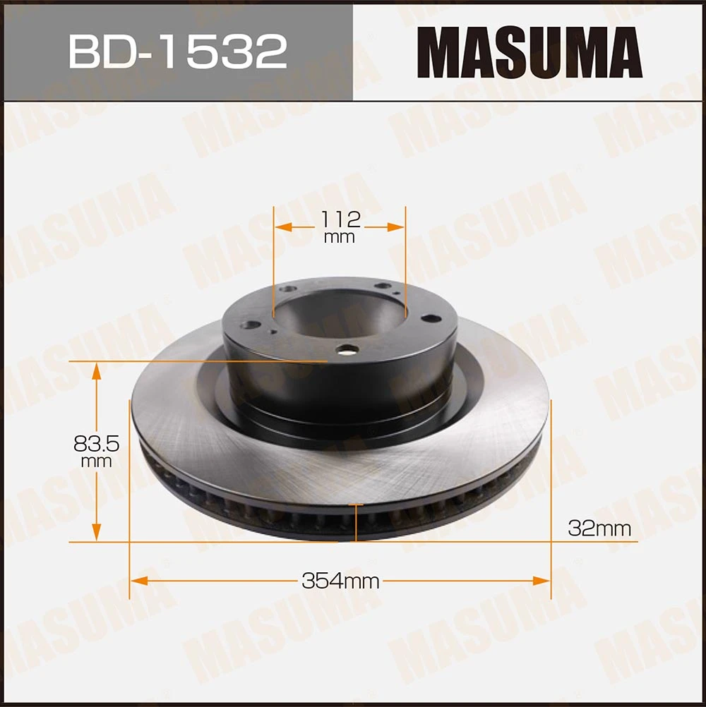 Диск тормозной Masuma BD-1532