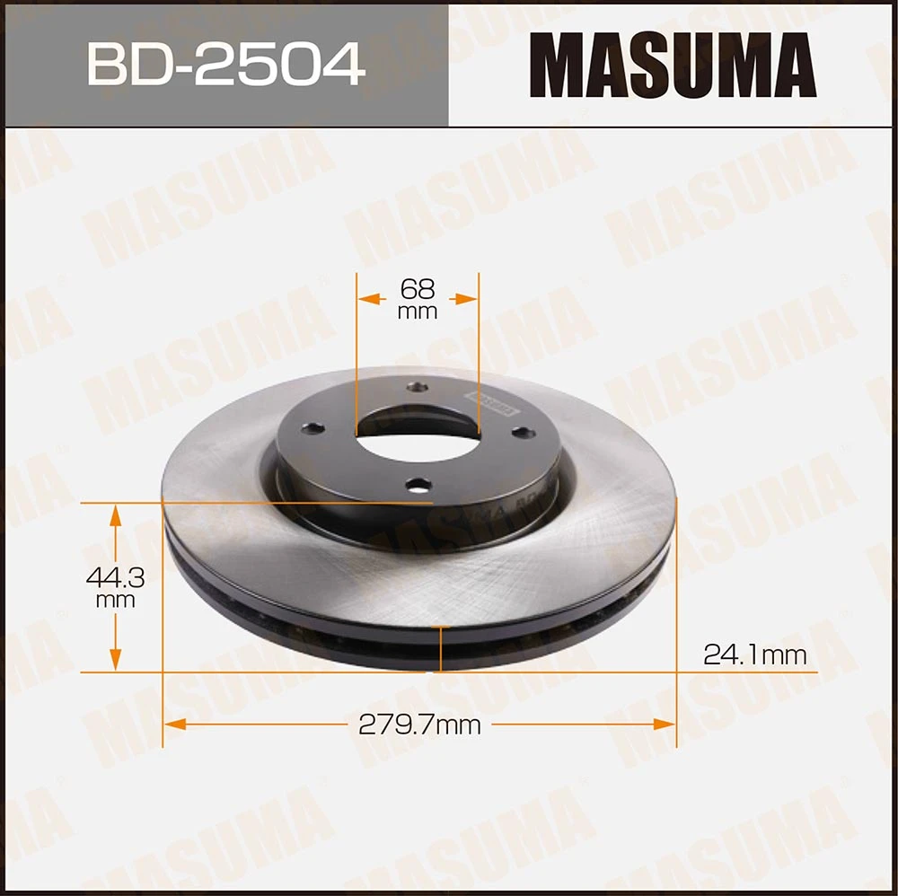 Диск тормозной Masuma BD-2504