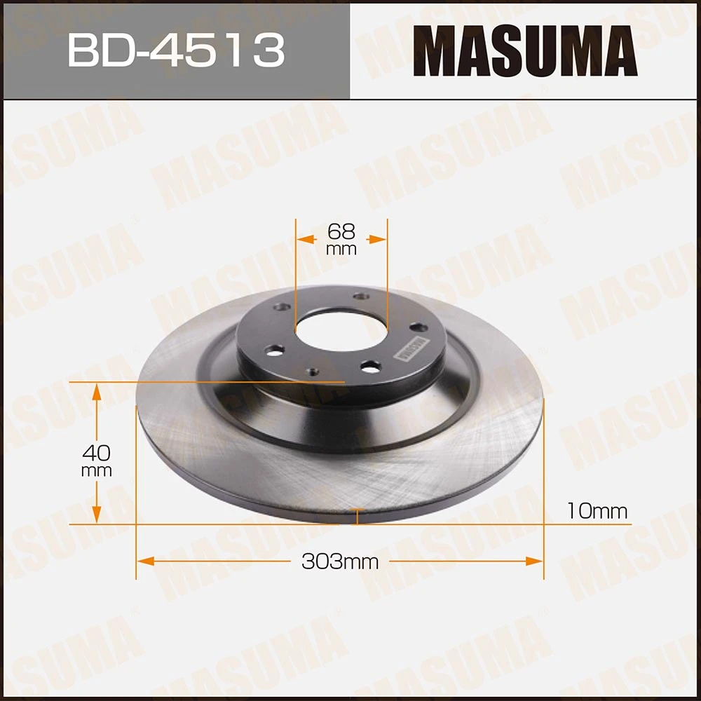 Диск тормозной Masuma BD-4513