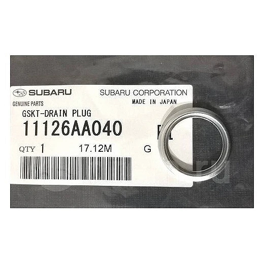 Колько уплотнительное сливной пробки Subaru 11126-AA040