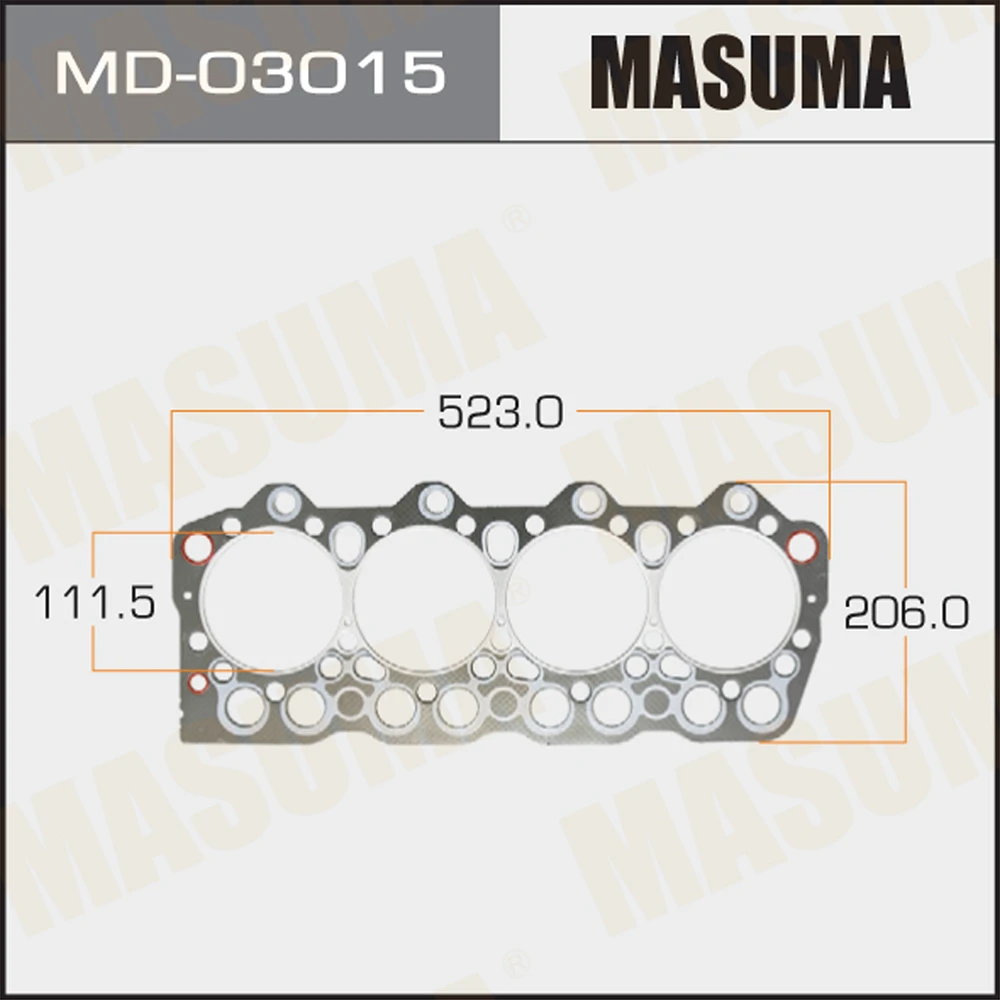 Прокладка ГБЦ Masuma MD-03015