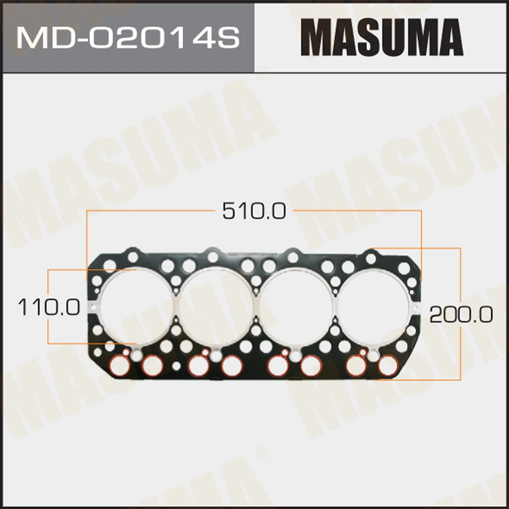 Прокладка ГБЦ Masuma MD-02014S
