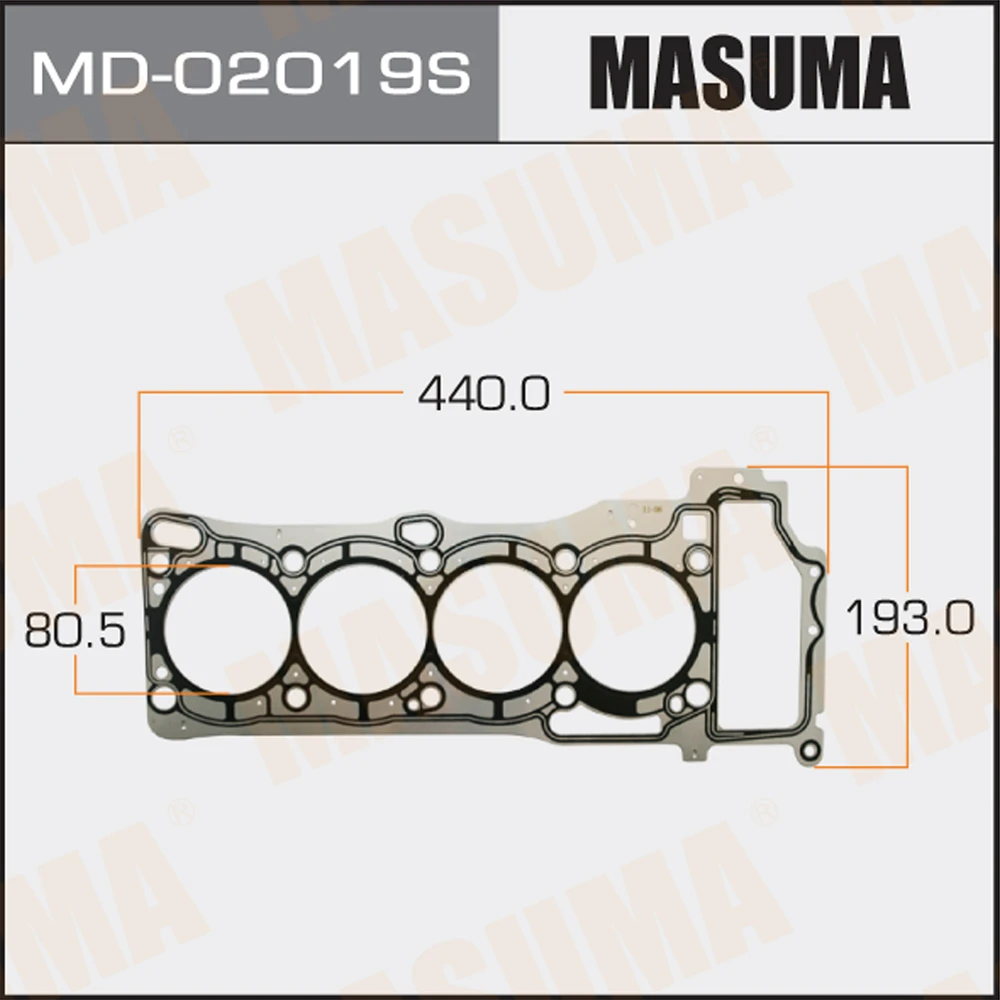 Прокладка ГБЦ Masuma MD-02019S