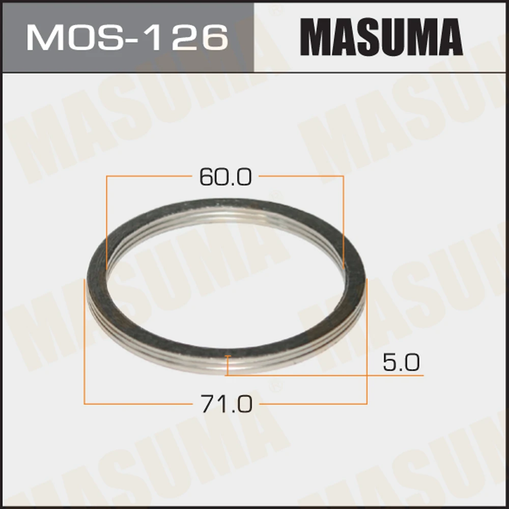 Кольцо глушителя Masuma MOS-126 купить в Екатеринбурге по выгодной цене | Планета  Авто