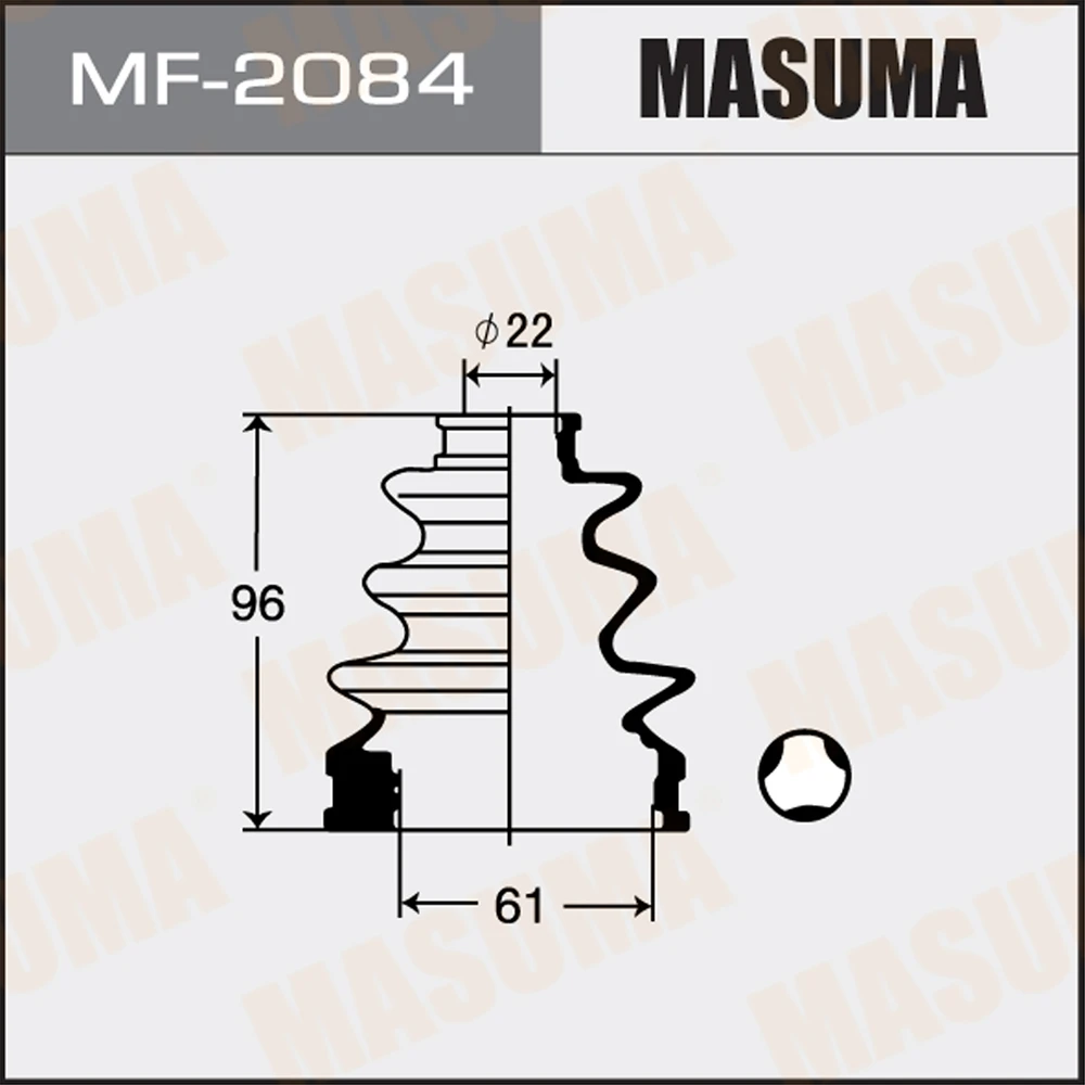 Пыльник ШРУСа Masuma MF-2084