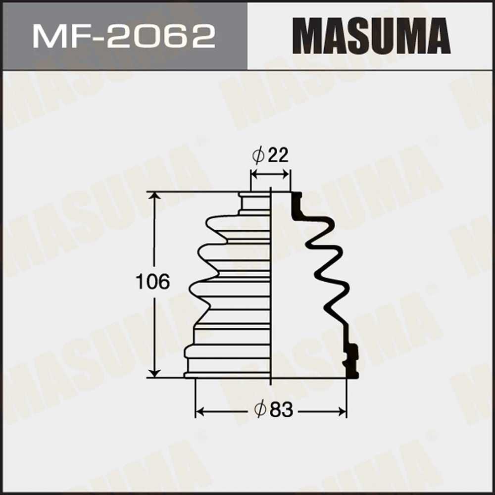 Пыльник ШРУСа Masuma MF-2062