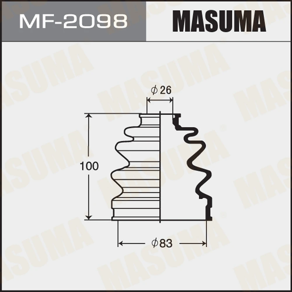 Пыльник ШРУСа Masuma MF-2098