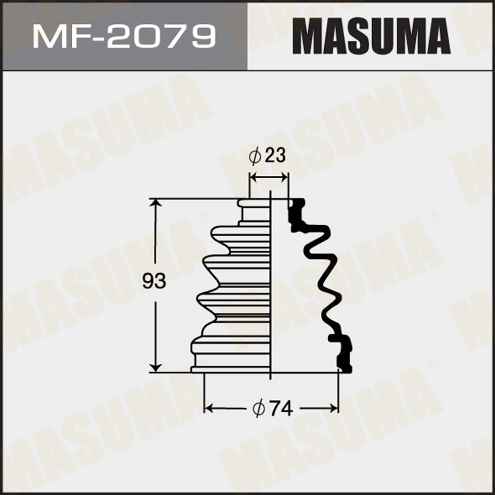 Пыльник ШРУСа Masuma MF-2079