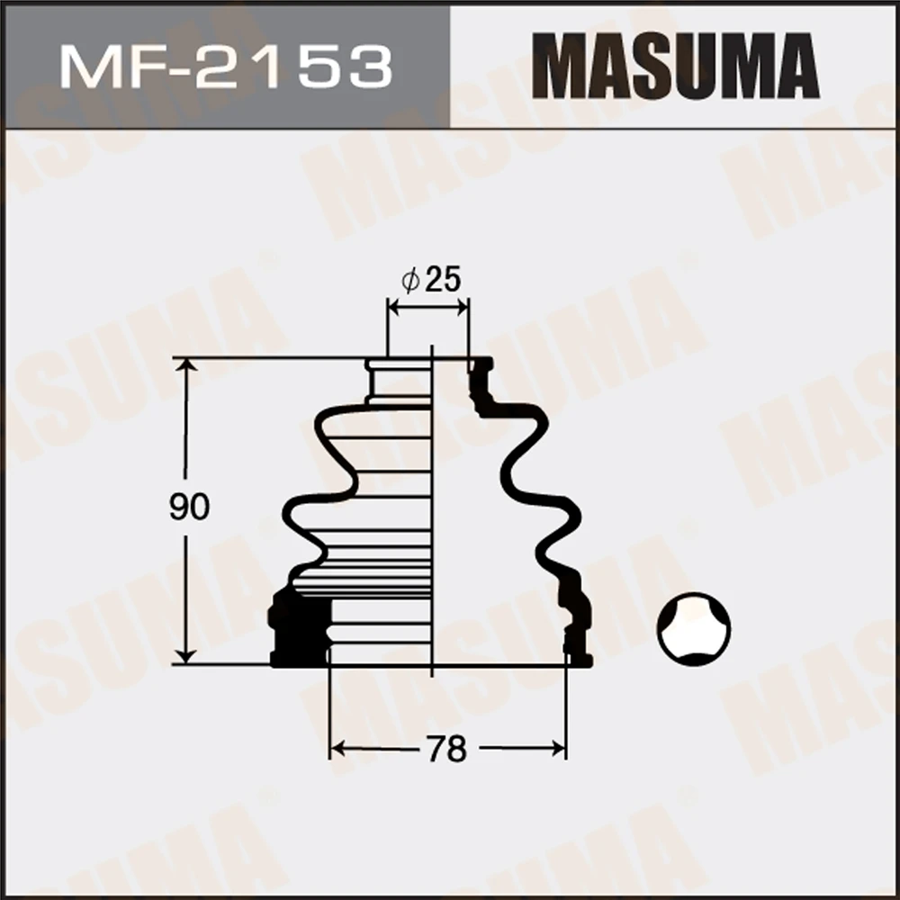 Пыльник ШРУСа Masuma MF-2153