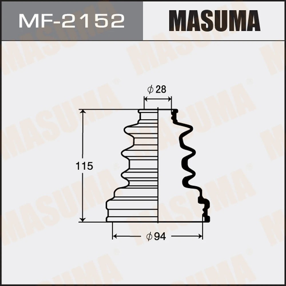 Пыльник ШРУСа Masuma MF-2152