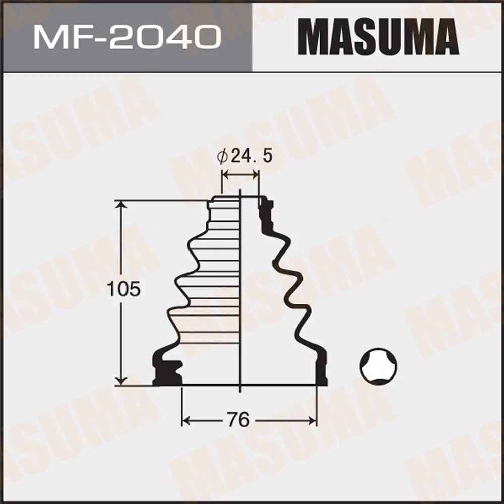 Пыльник ШРУСа Masuma MF-2040