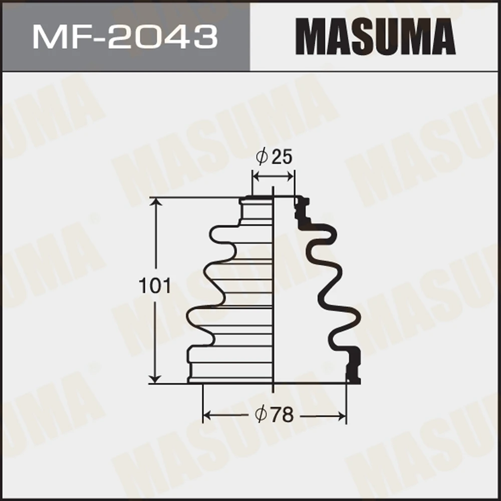 Пыльник ШРУСа Masuma MF-2043