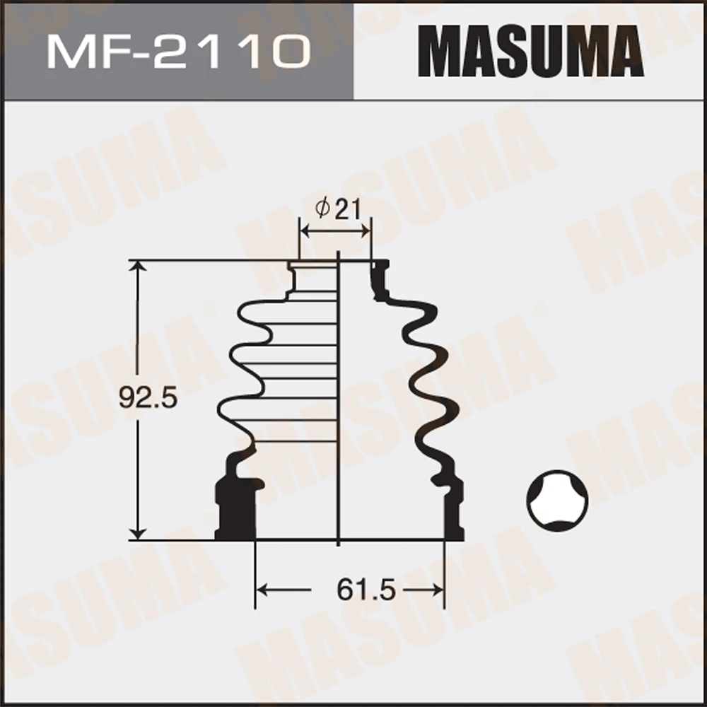 Пыльник ШРУСа Masuma MF-2110