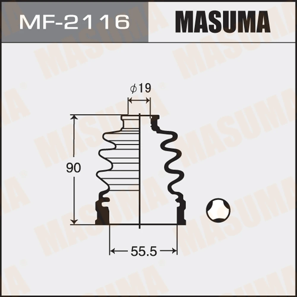 Пыльник ШРУСа Masuma MF-2116
