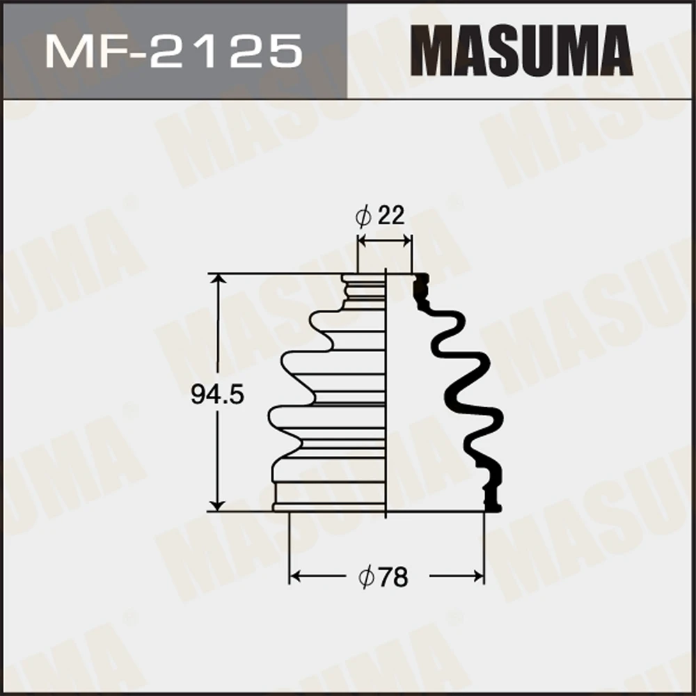 Пыльник ШРУСа Masuma MF-2125