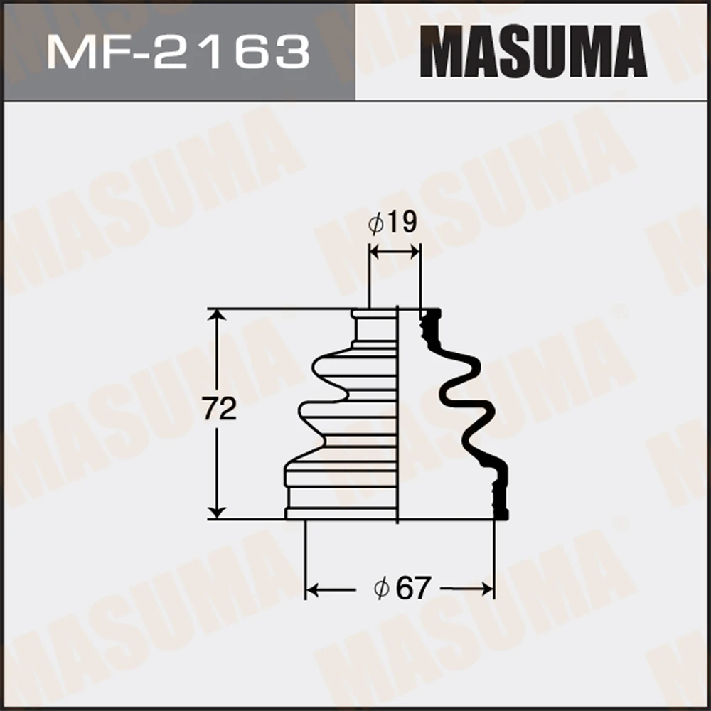 Пыльник ШРУСа Masuma MF-2163