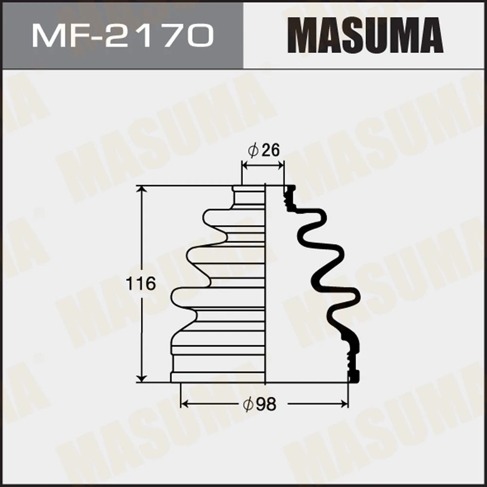 Пыльник ШРУСа Masuma MF-2170