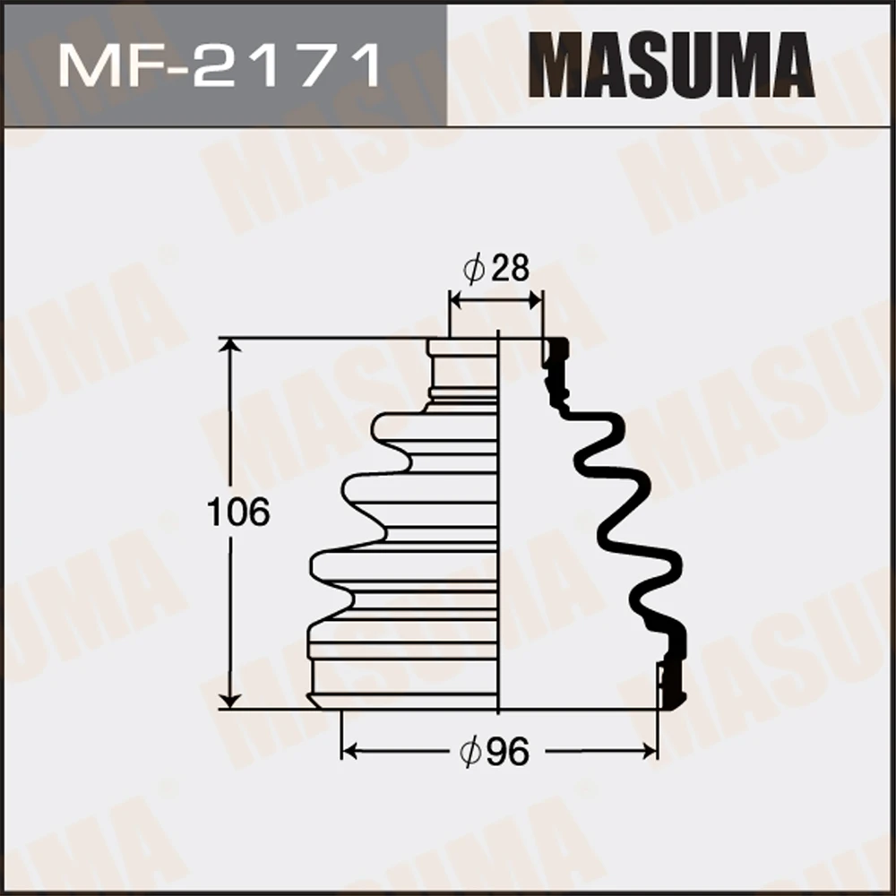 Пыльник ШРУСа Masuma MF-2171
