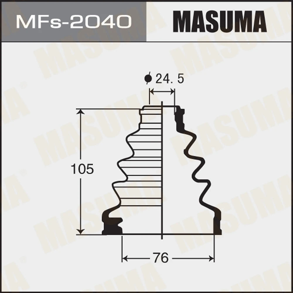 Пыльник ШРУСа Masuma MFs-2040