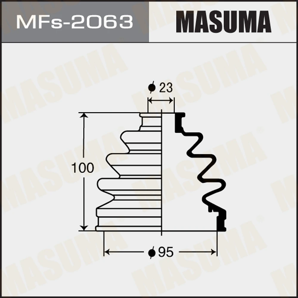 Пыльник ШРУСа Masuma MFs-2063
