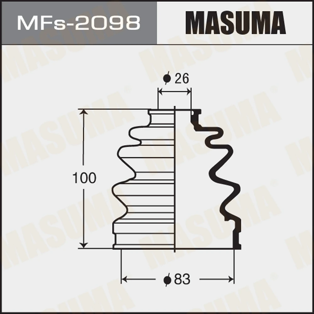 Пыльник ШРУСа Masuma MFs-2098