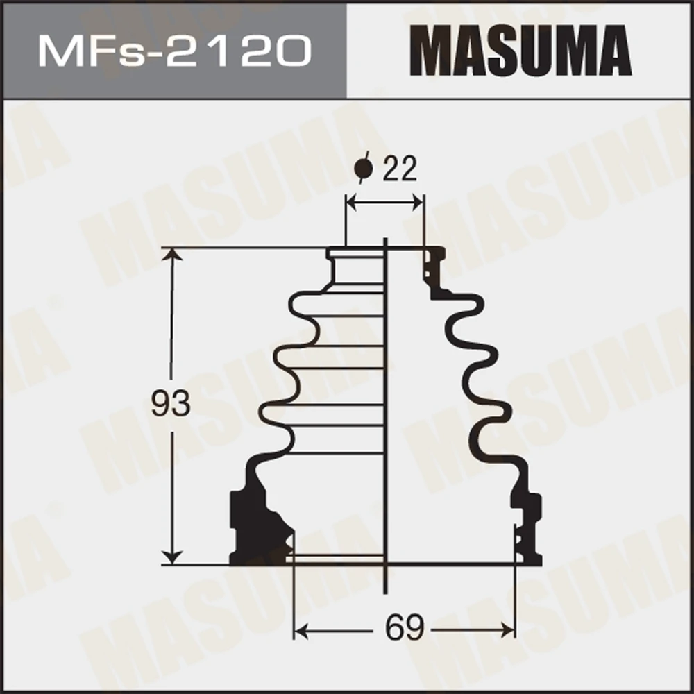 Пыльник ШРУСа Masuma MFs-2120