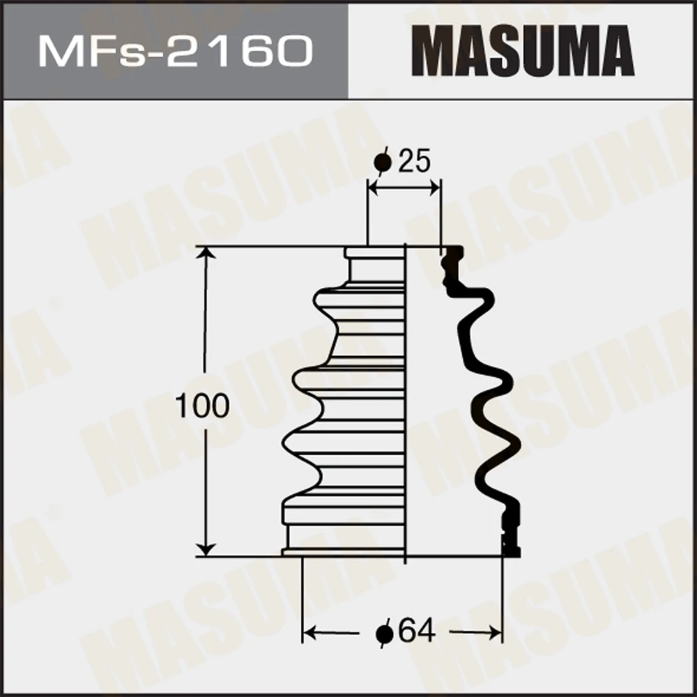 Пыльник ШРУСа Masuma MFs-2160