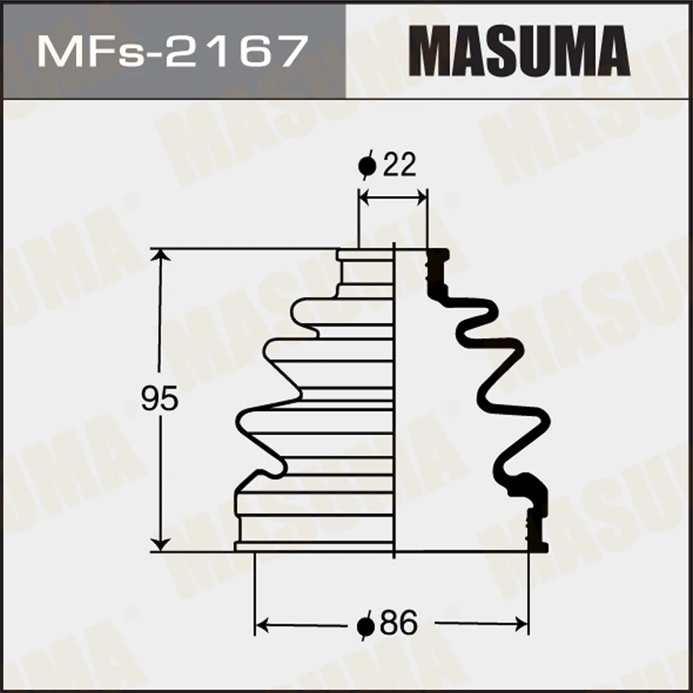 Пыльник ШРУСа Masuma MFs-2167