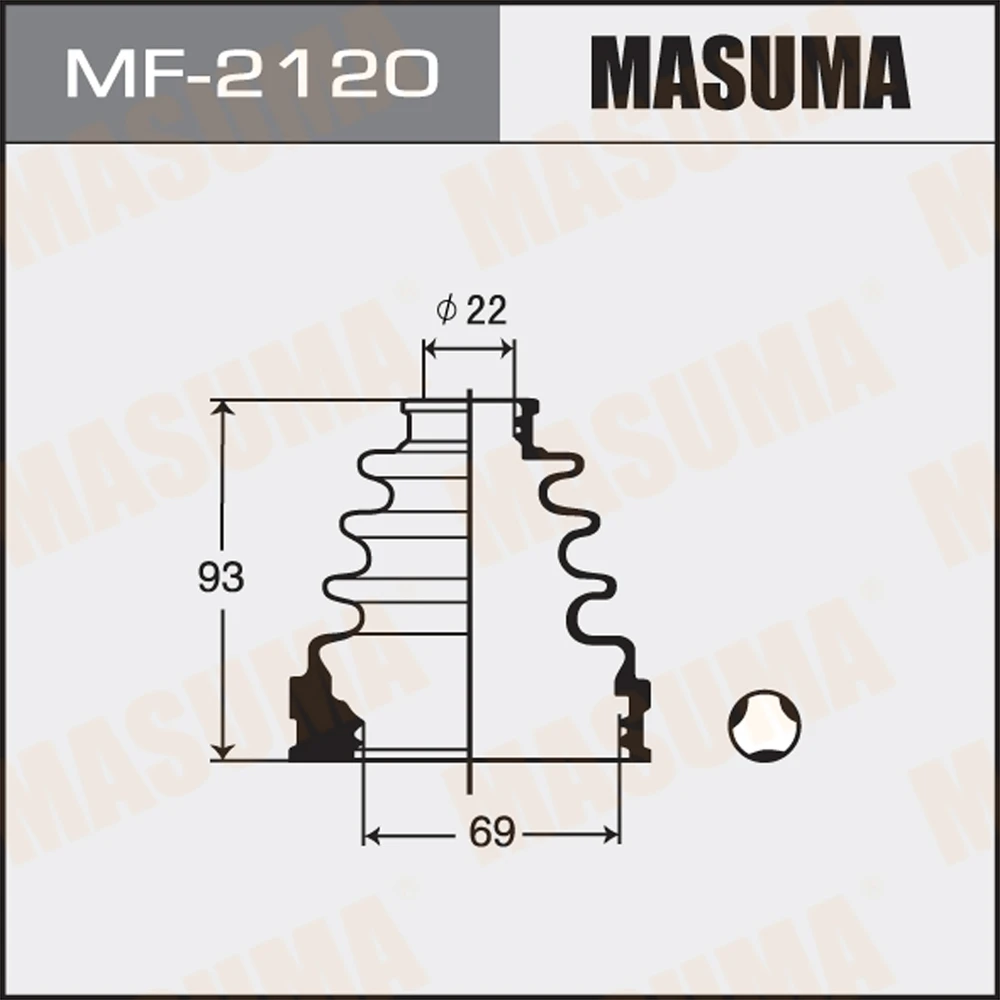 Пыльник ШРУСа Masuma MF-2120