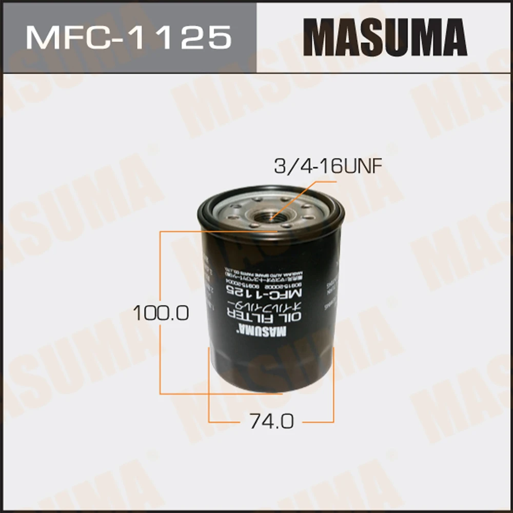 Фильтр масляный Masuma MFC-1125