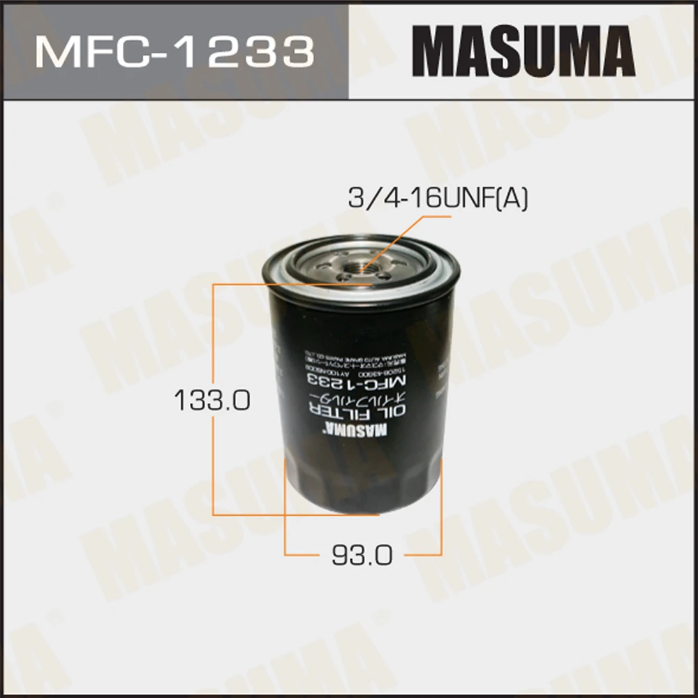 Фильтр масляный Masuma MFC-1233