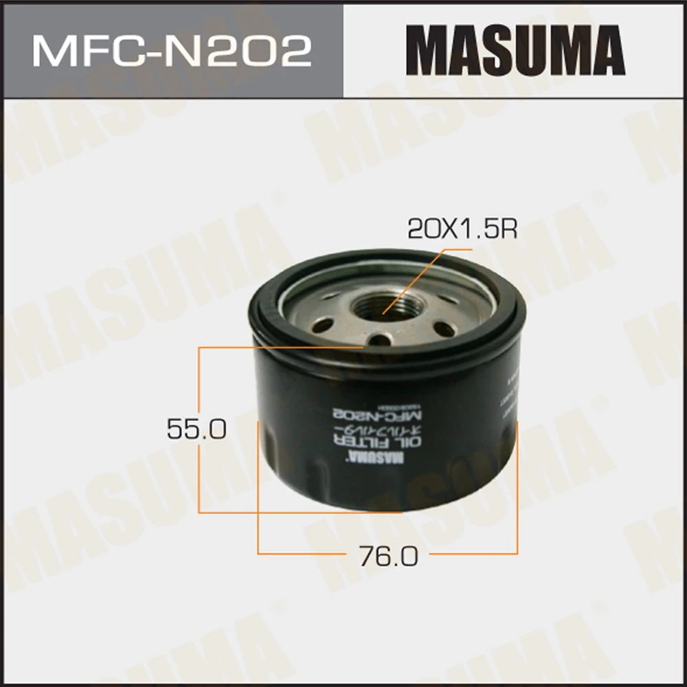 Фильтр масляный Masuma MFC-N202