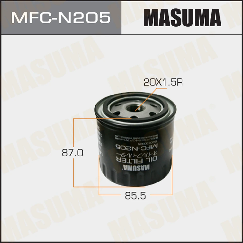 Фильтр масляный Masuma MFC-N205