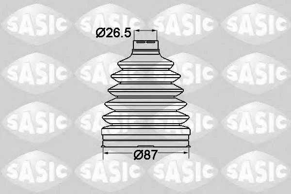 Пыльник ШРУСа наружного термопласт комплект Sasic 1904020